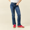 Jeans bootcut denim stone femme