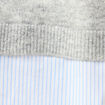 Pull 2-en-1 éco-responsable gris femme