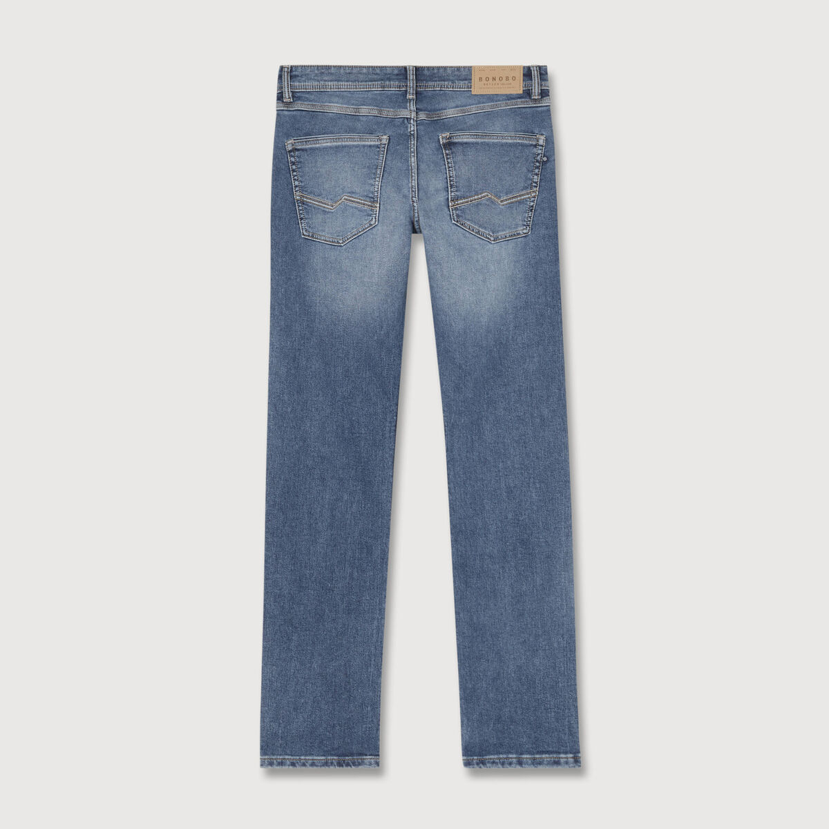 Jeans straight homme used L34 denim stone homme