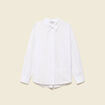 Chemise oversize en coton ecru femme