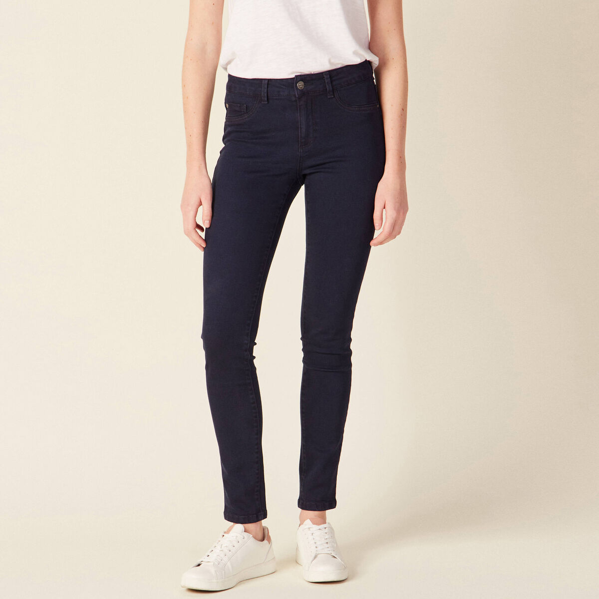 Jeans Lou - jegging denim brut femme