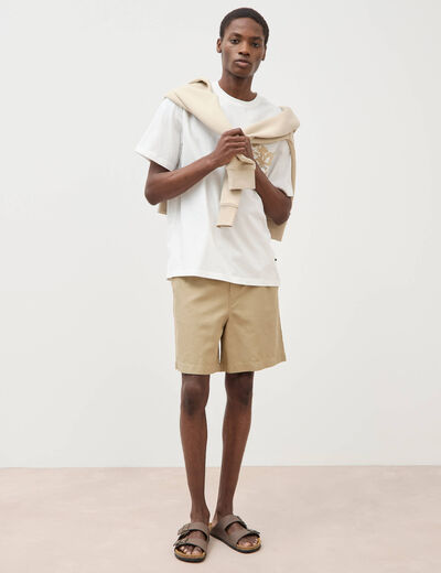 Bermuda vert olive homme