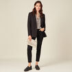Veste esprit blazer cintrée noir femme