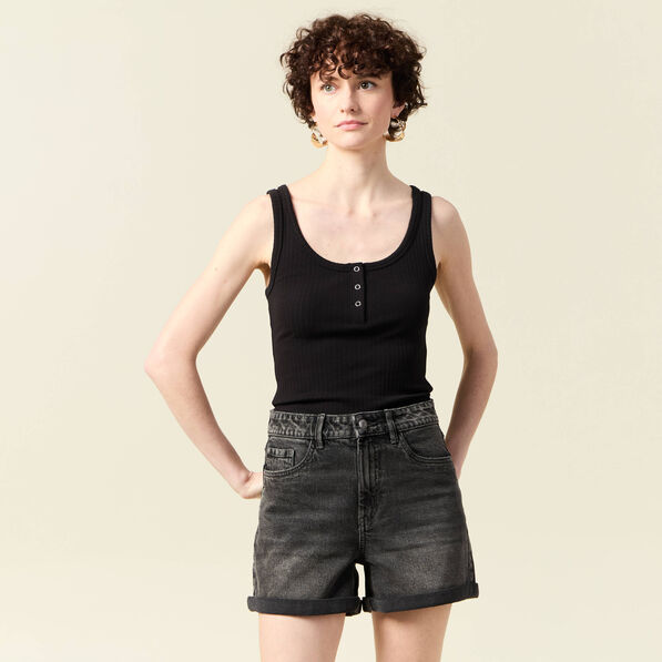 Débardeur sans manches noir femme
