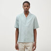 Chemise boyfriend manches courtes vert clair homme