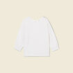T-shirt éco-responsable ecru femme