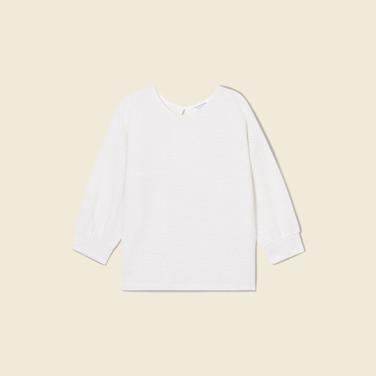 T-shirt éco-responsable ecru femme