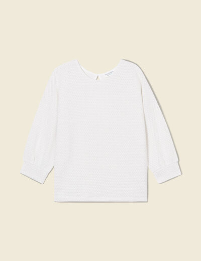 T-shirt éco-responsable ecru femme