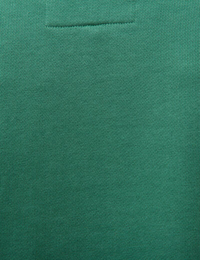 Sweat manches longues en coton vert homme