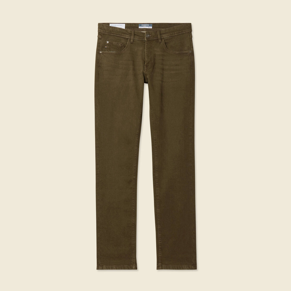 Jeans straight homme used L34 taupe homme
