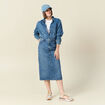 Surchemise en jean denim used femme