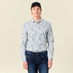 Chemise à manches longues blanc homme