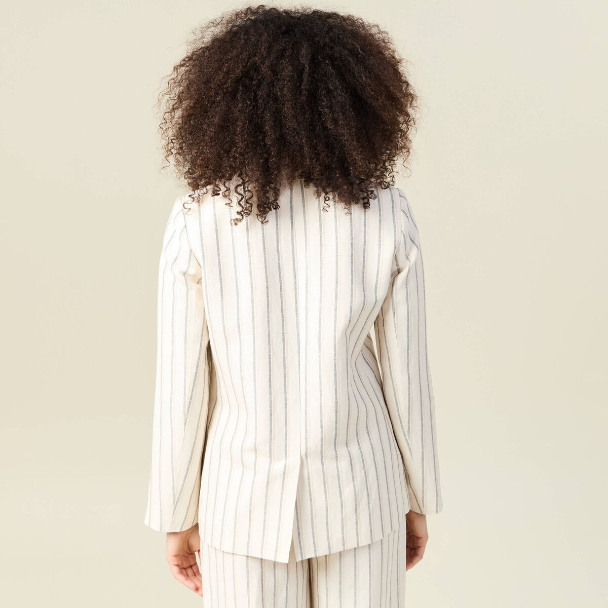 Veste blazer manches longues blanc femme