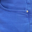 Pantalon straight taille haute bleu electrique femme