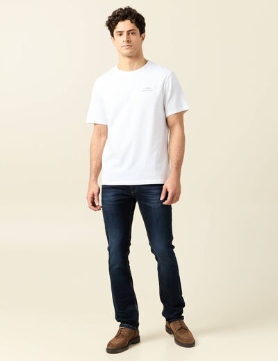 T-shirt manches courtes blanc homme