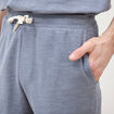 Short droit avec cordon bleu gris homme