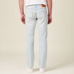 Jeans straight 5 poches denim bleach homme