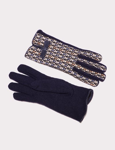 Gants bleu marine femme