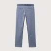 Pantalon straight longueur 32 ceinture bleu gris homme