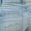 Jeans large taille haute bleu femme