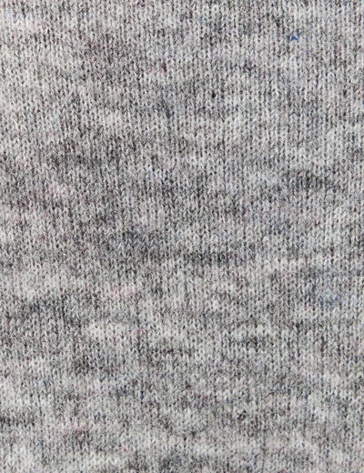Gilet manches longues col v gris clair femme