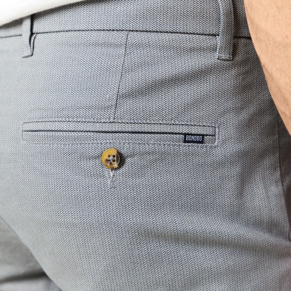 Pantalon slim Instinct chino gris homme