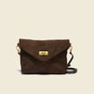 Sac bandouli&egrave;re avec doublure vert kaki femme