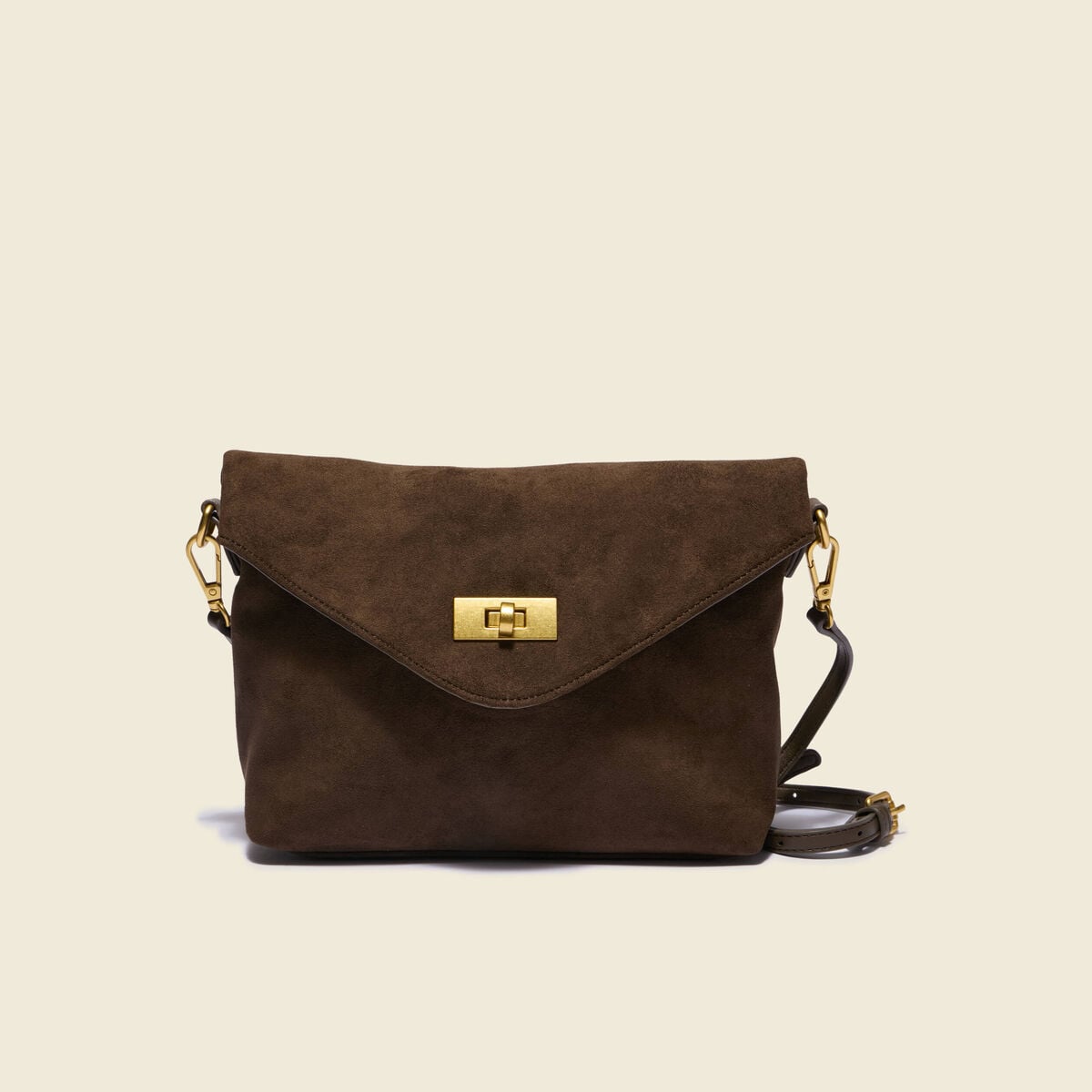 Sac bandouli&egrave;re avec doublure vert kaki femme