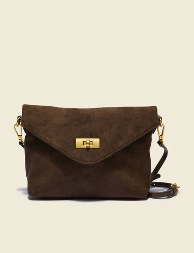 Sac bandouli&egrave;re avec doublure vert kaki femme