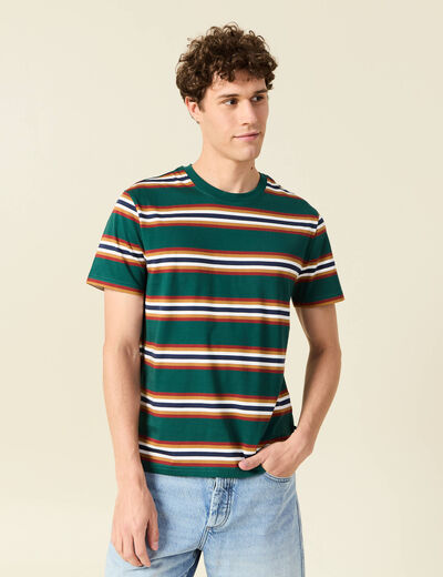 T-shirt éco-responsable vert foncé homme