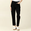 Jeans mom 7/8ème denim noir femme