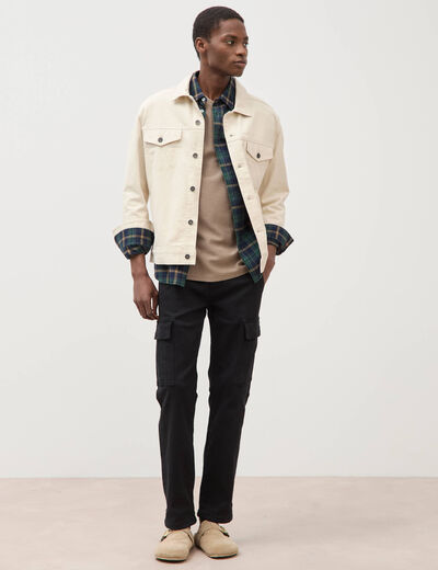 T-shirt manches courtes taupe homme