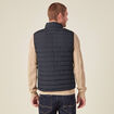 Doudoune droite sans manches bleu marine homme