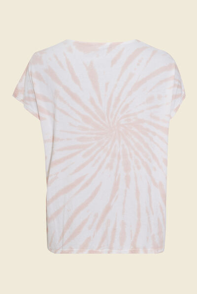 T-shirt manches courtes jaune clair femme