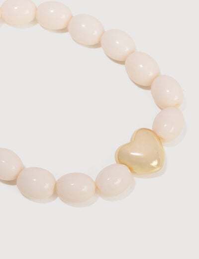 Collier blanc femme