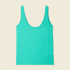 Débardeur sans manches vert turquoise femme