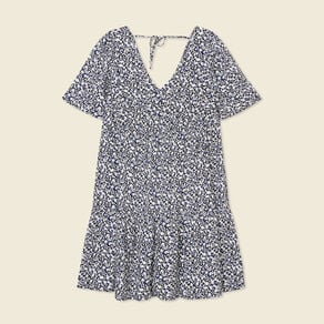 robe evasee manches courtes bleu femme Robe évasée manches courtes bleu femme