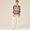 Jeans straight 5 poches denim blanc homme