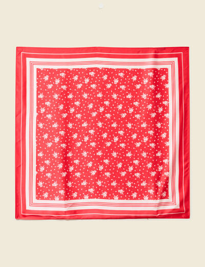 Foulard rouge fonc&eacute; femme