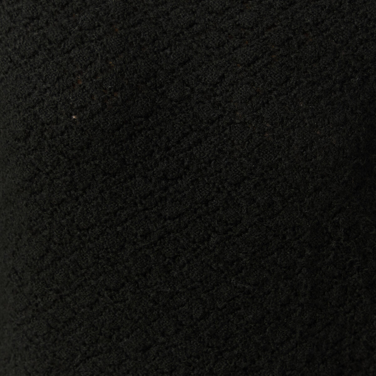 Pull ajour&eacute; col bateau manches longues noir femme