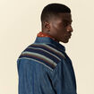 Chemise manches longues jean denim brut homme