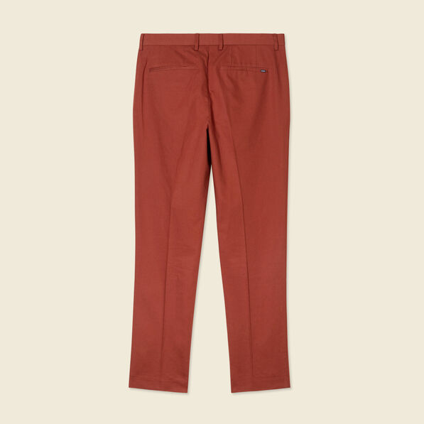 Pantalon chino marron cognac homme