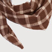 Foulard marron cognac femme