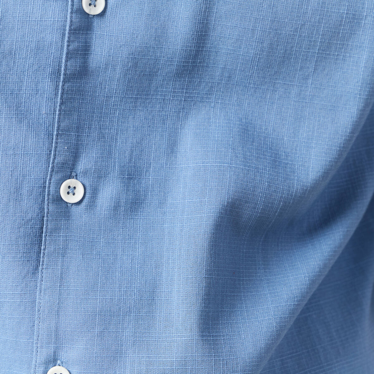 Chemise manches courtes bleu gris homme