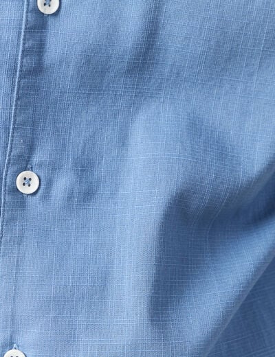Chemise manches courtes bleu gris homme
