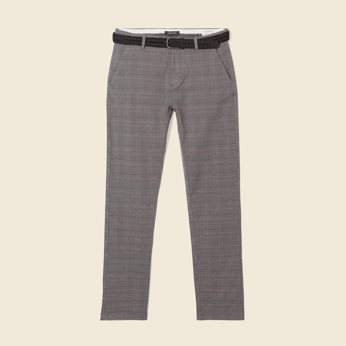 Pantalon chino straight ecru homme