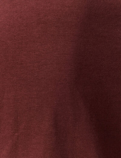 T-shirt manches courtes marron femme