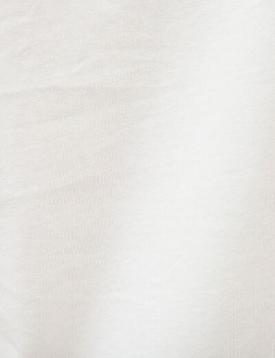 T-shirt en coton ecru homme