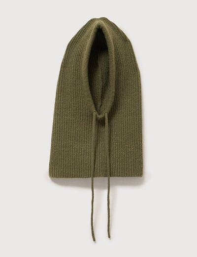 Cagoule vert kaki femme
