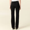 Jeans flare taille haute denim noir femme